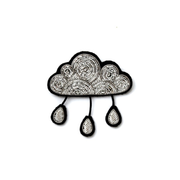Broche - Nuage et pluie
