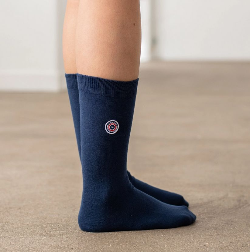 CHAUSSETTES - Les Lucas Unies Bleues
