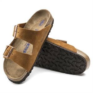 Arizona - Lit de pied souple - Suede Mink - Etroite