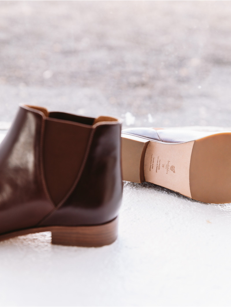 Chelsea Liqueur de Café / Cuir Pull-Up