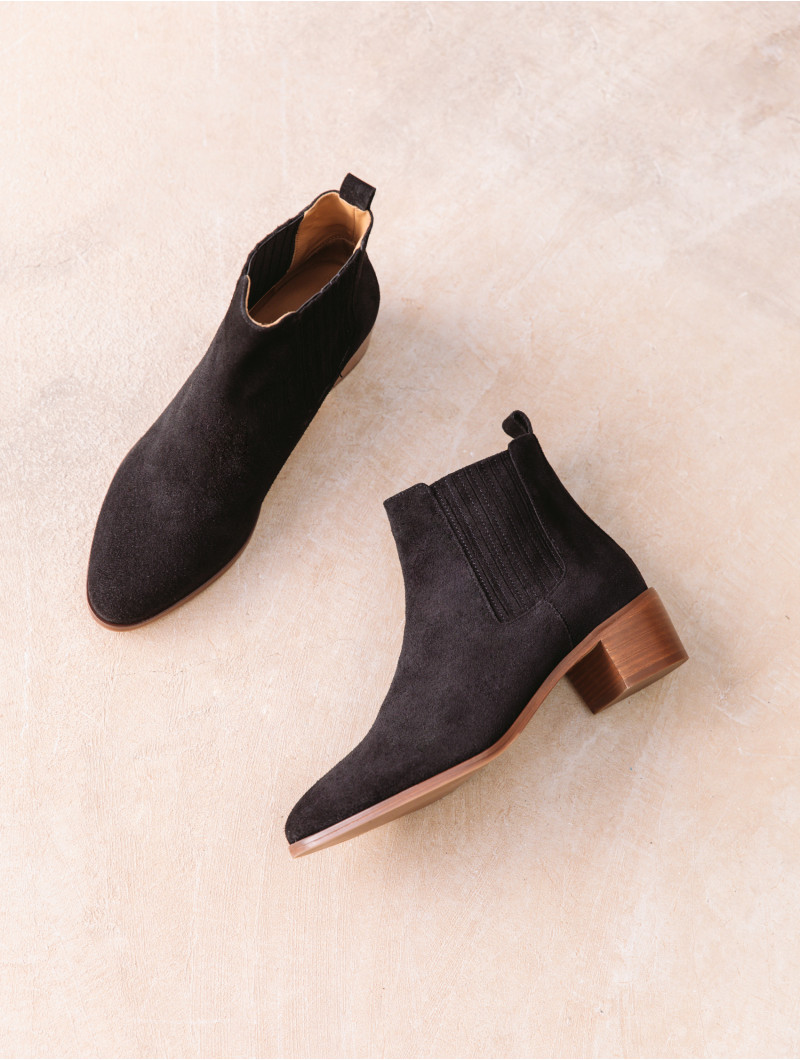 Thelma Noir / Cuir Suédé