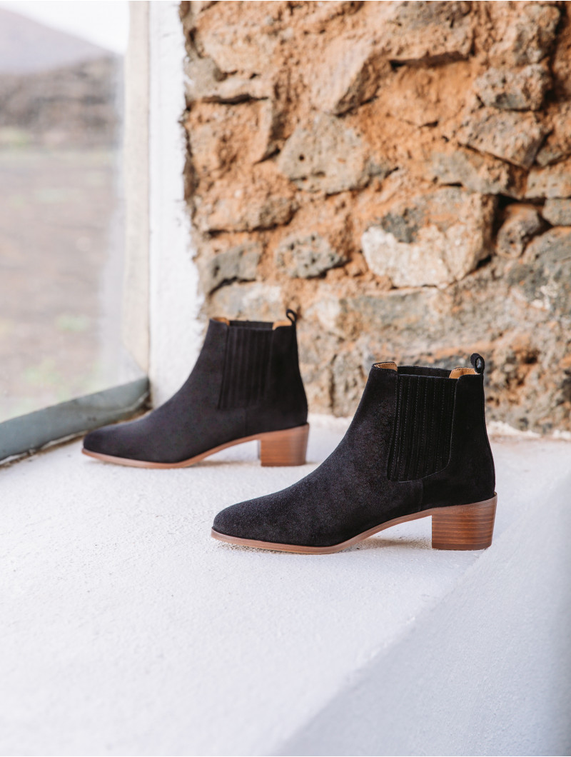 Thelma Noir / Cuir Suédé