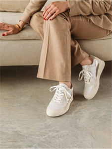 Beverly Blanc Cassé - Vert Gris - Perle / Cuir