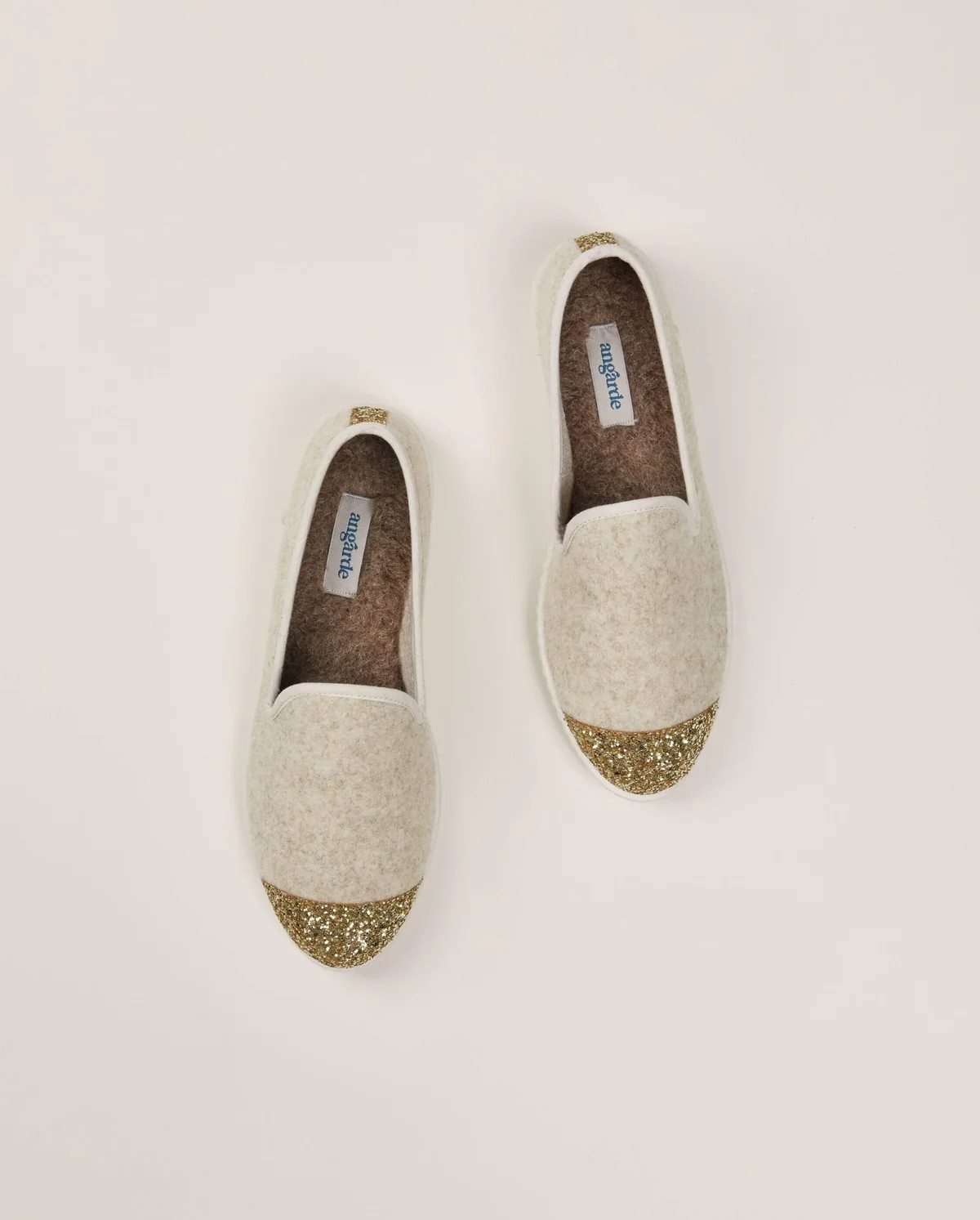 SLIPPER AW BEIGE PAILLETTES