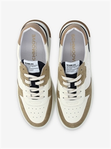 ORDER SNEAKER GR.NAPPA/SUEDE WHITE/BEIGE