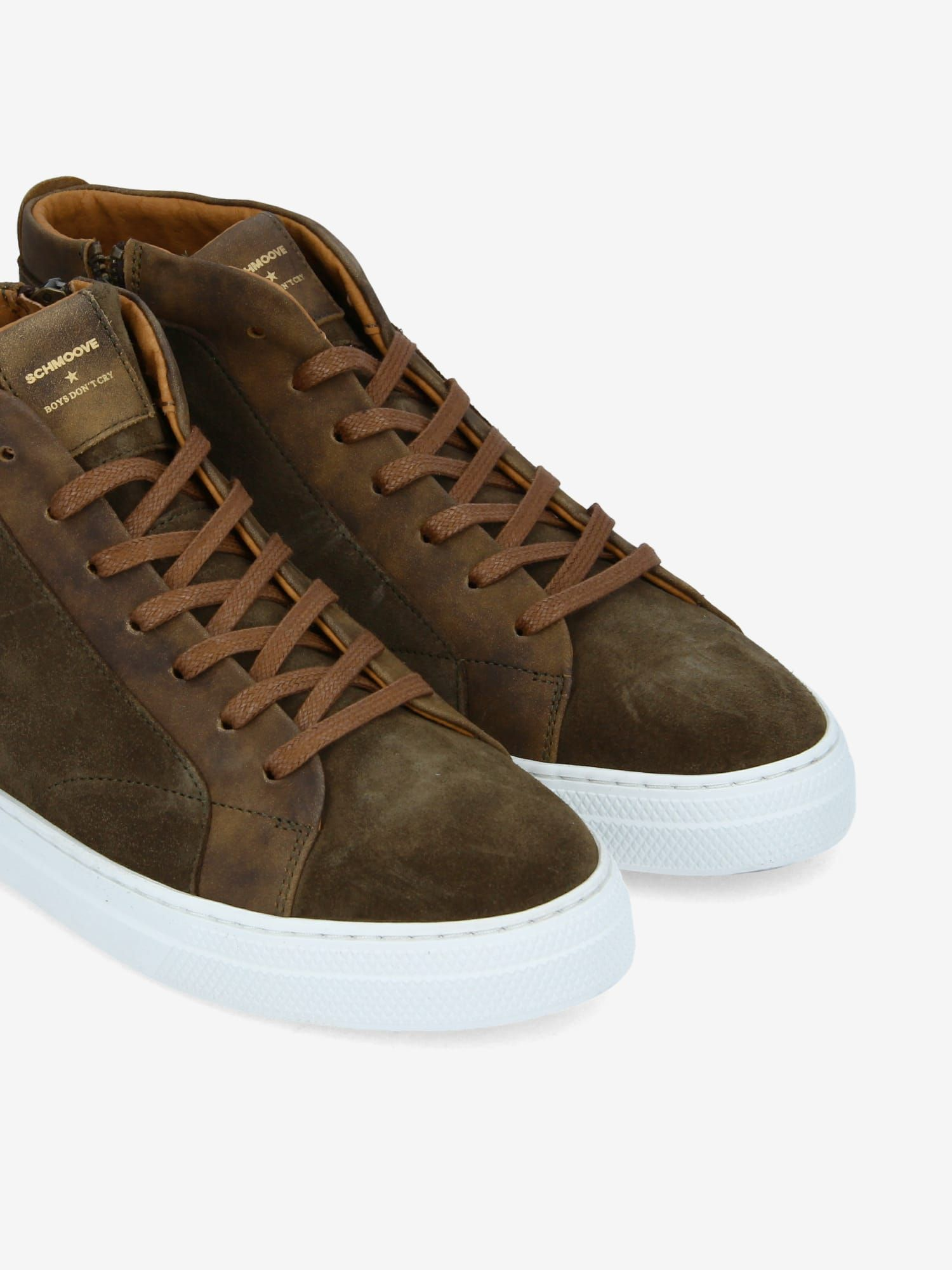 SPARK MID ZIP SUEDE/BRONX ARMY/TABAC