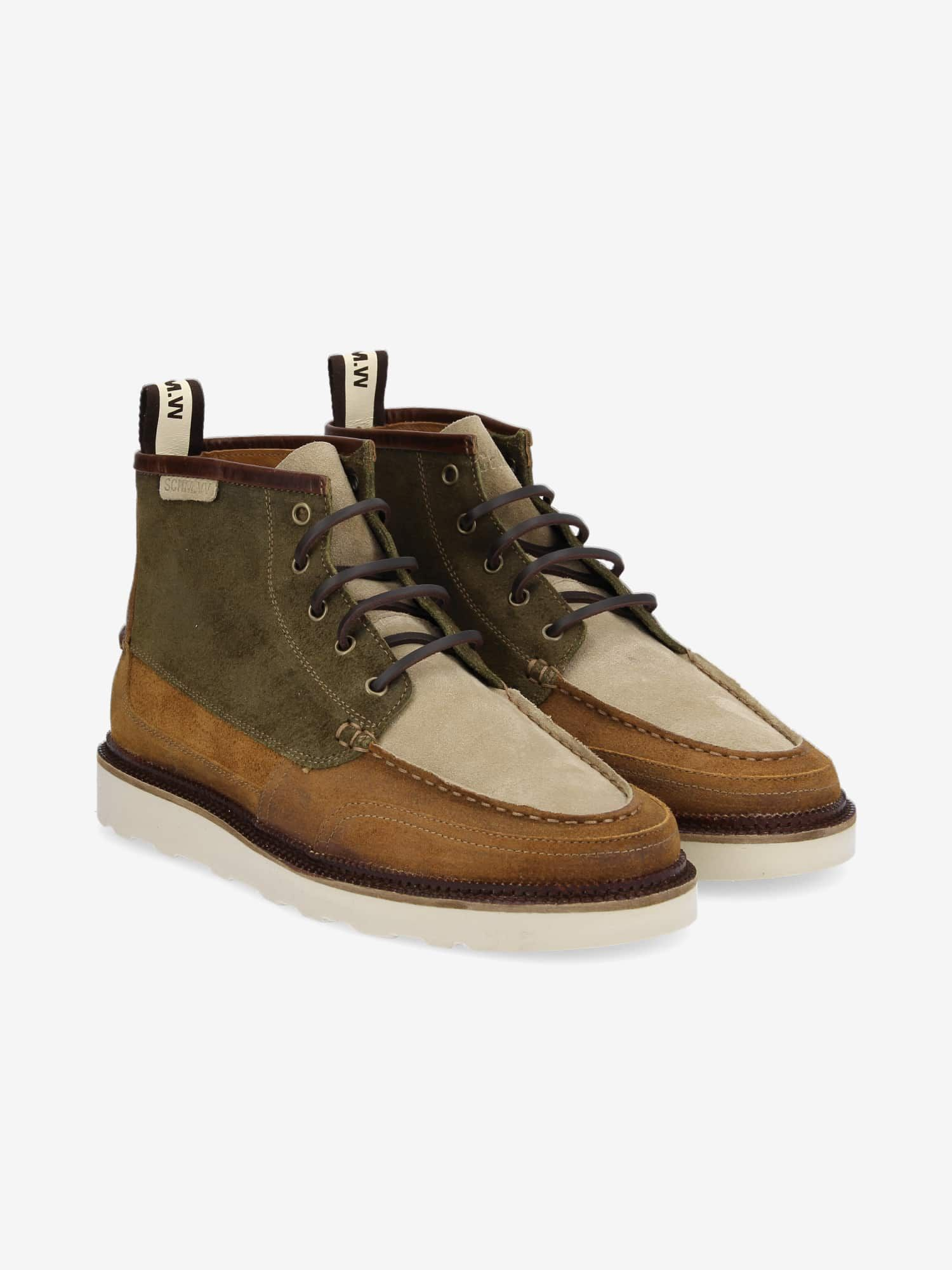 DOCK MID OIL SUEDE ARMY/CHESTNUT