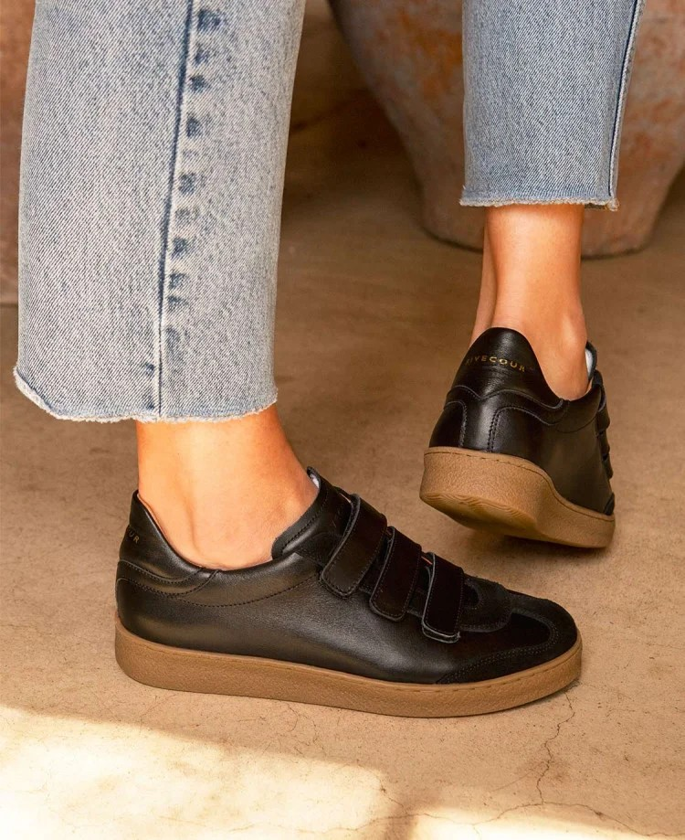 Baskets n°11 - Cuir/Suède Noir