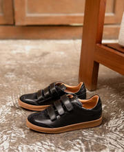 Baskets n°11 - Cuir/Suède Noir