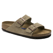 Arizona - Lit de pied souple - Suede Taupe - Etroite
