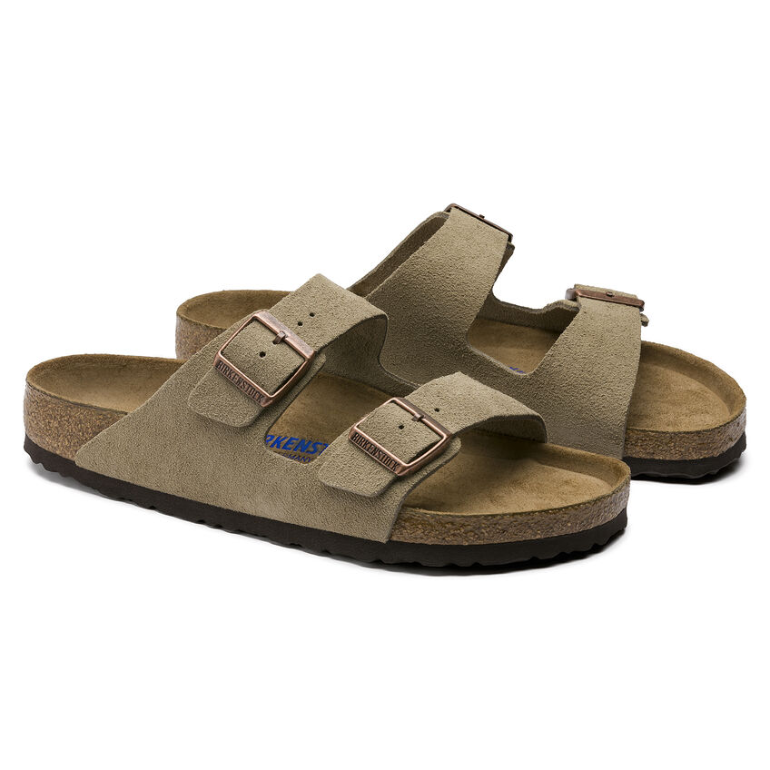 Arizona - Lit de pied souple - Suede Taupe  - Normale