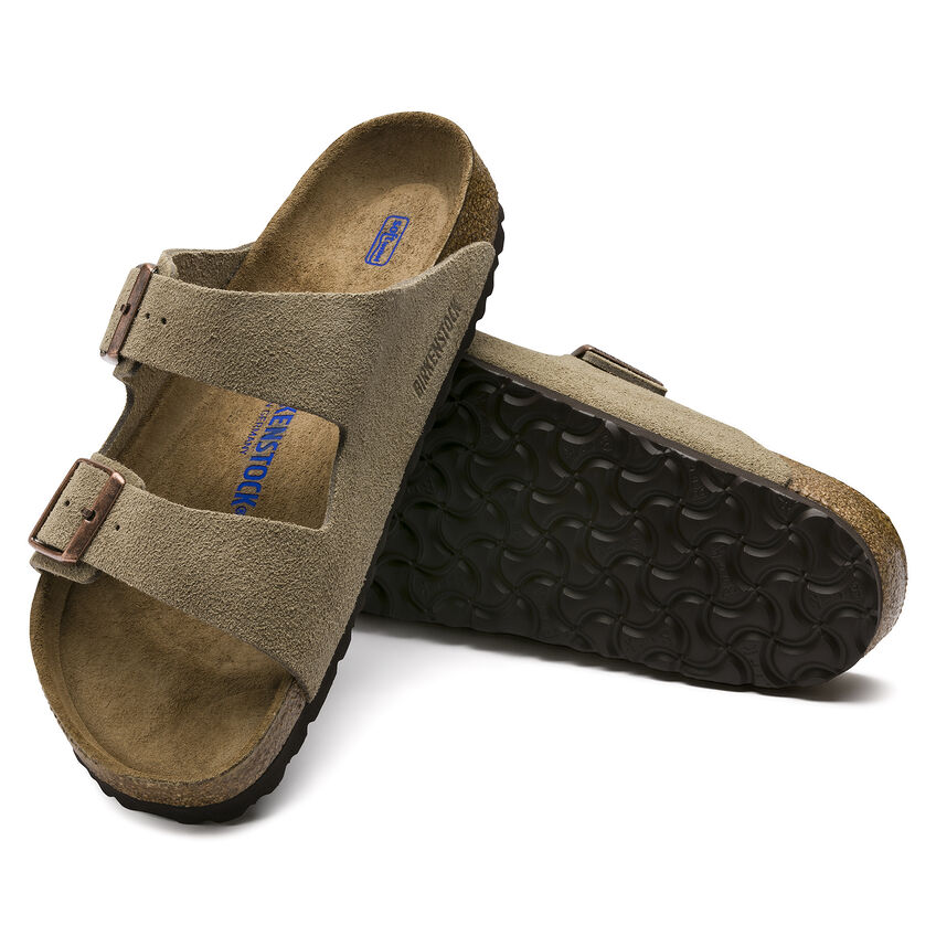Arizona - Lit de pied souple - Suede Taupe  - Normale
