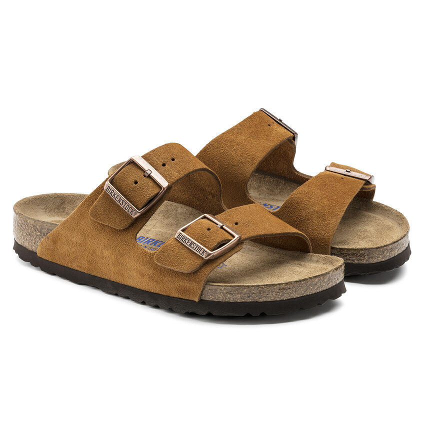 Arizona - Lit de pied souple - Suede Mink - Normale