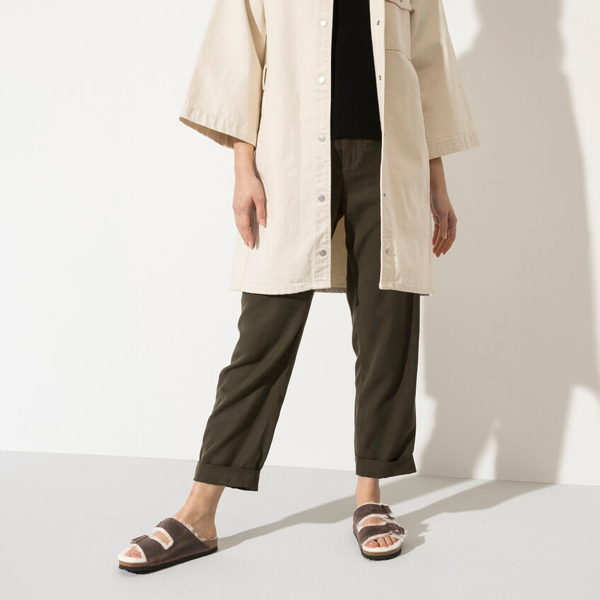 Arizona Cuir huilé Habana Shearling