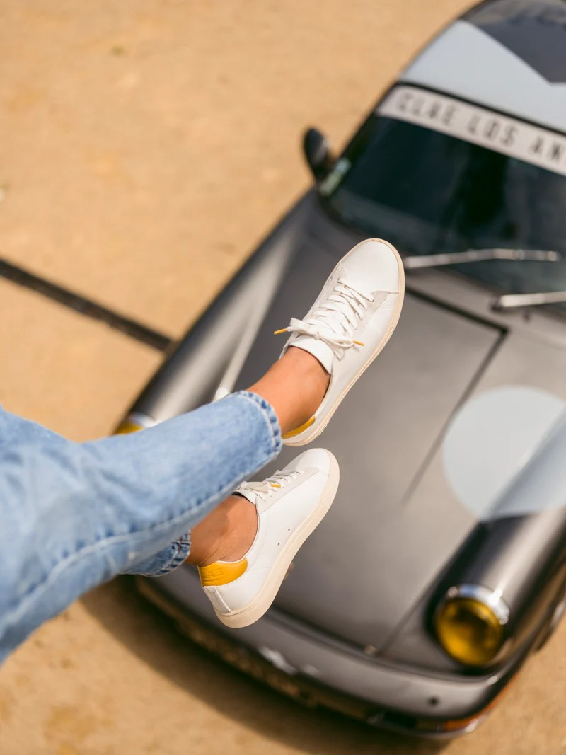 BRADLEY WHITE LEATHER MINERAL YELLOW