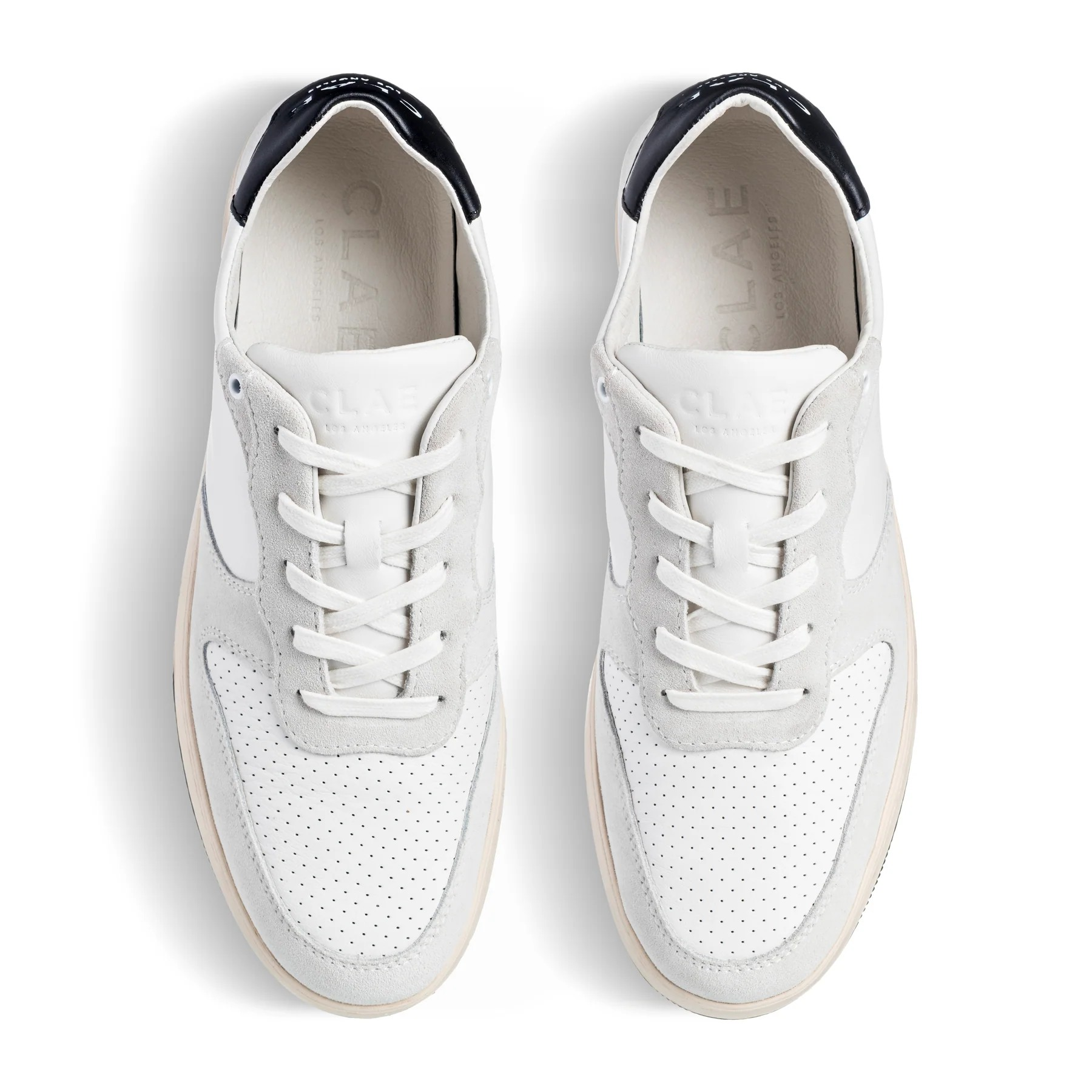 MALONE WHITE LEATHER BLACK