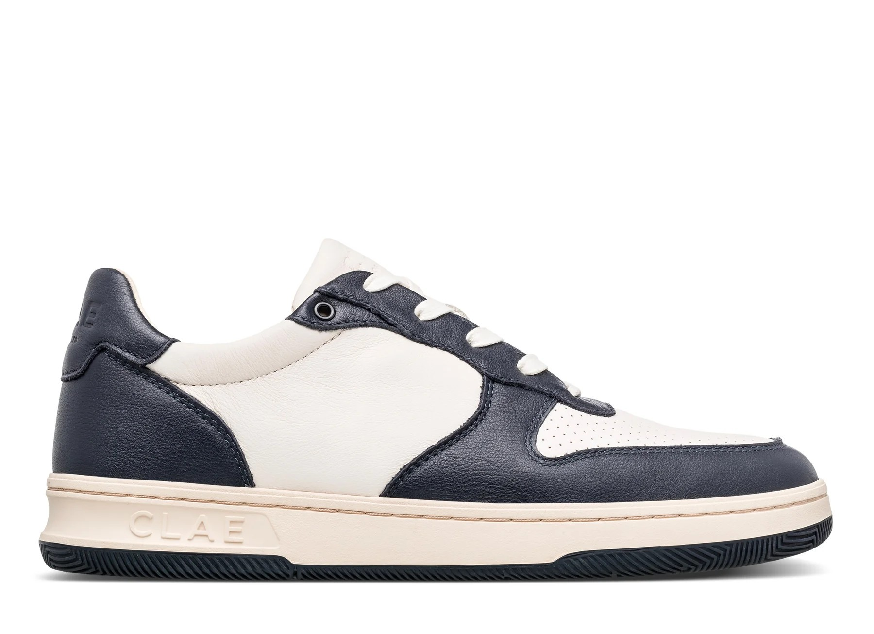MALONE NAVY LEATHER OFF-WHITE