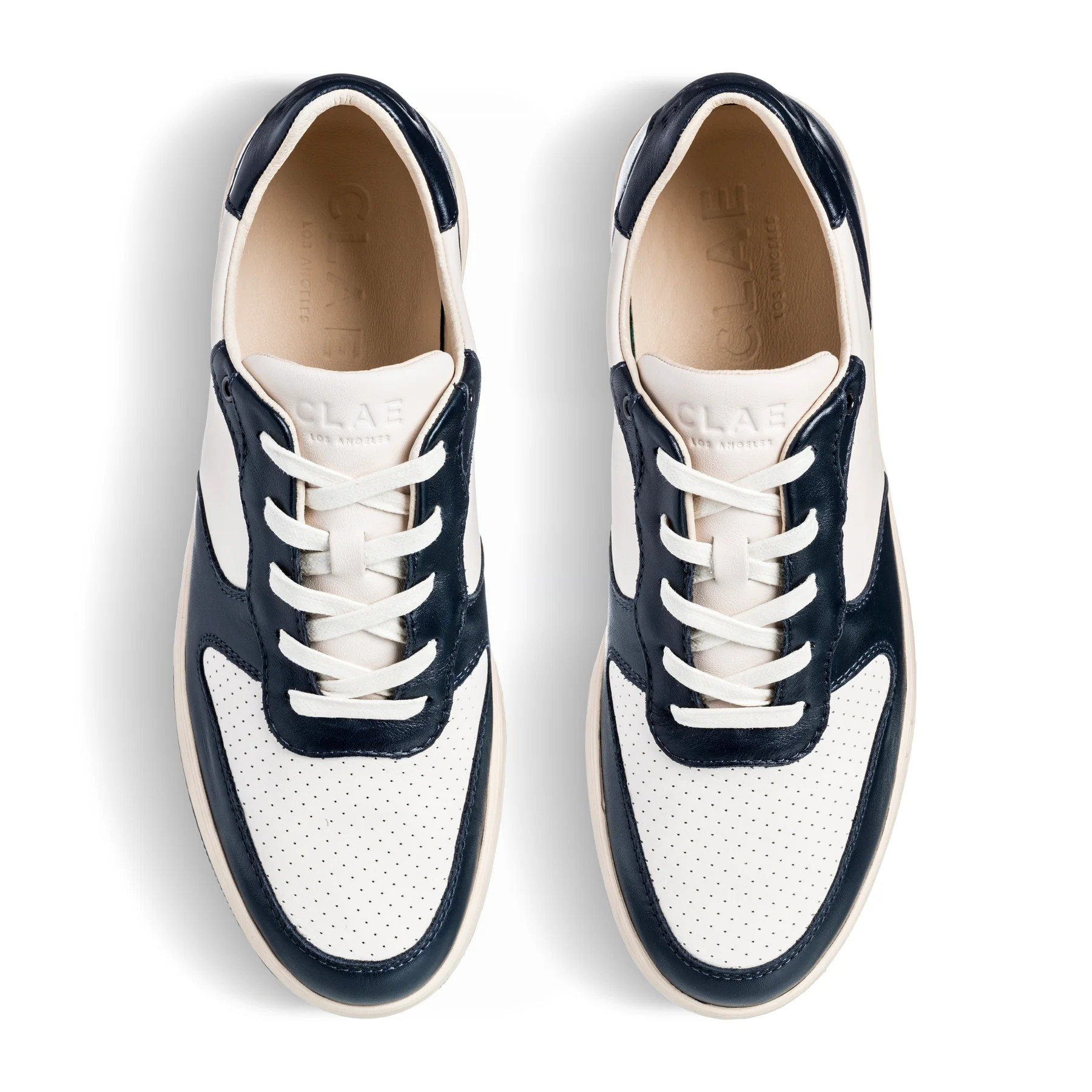 MALONE NAVY LEATHER OFF-WHITE