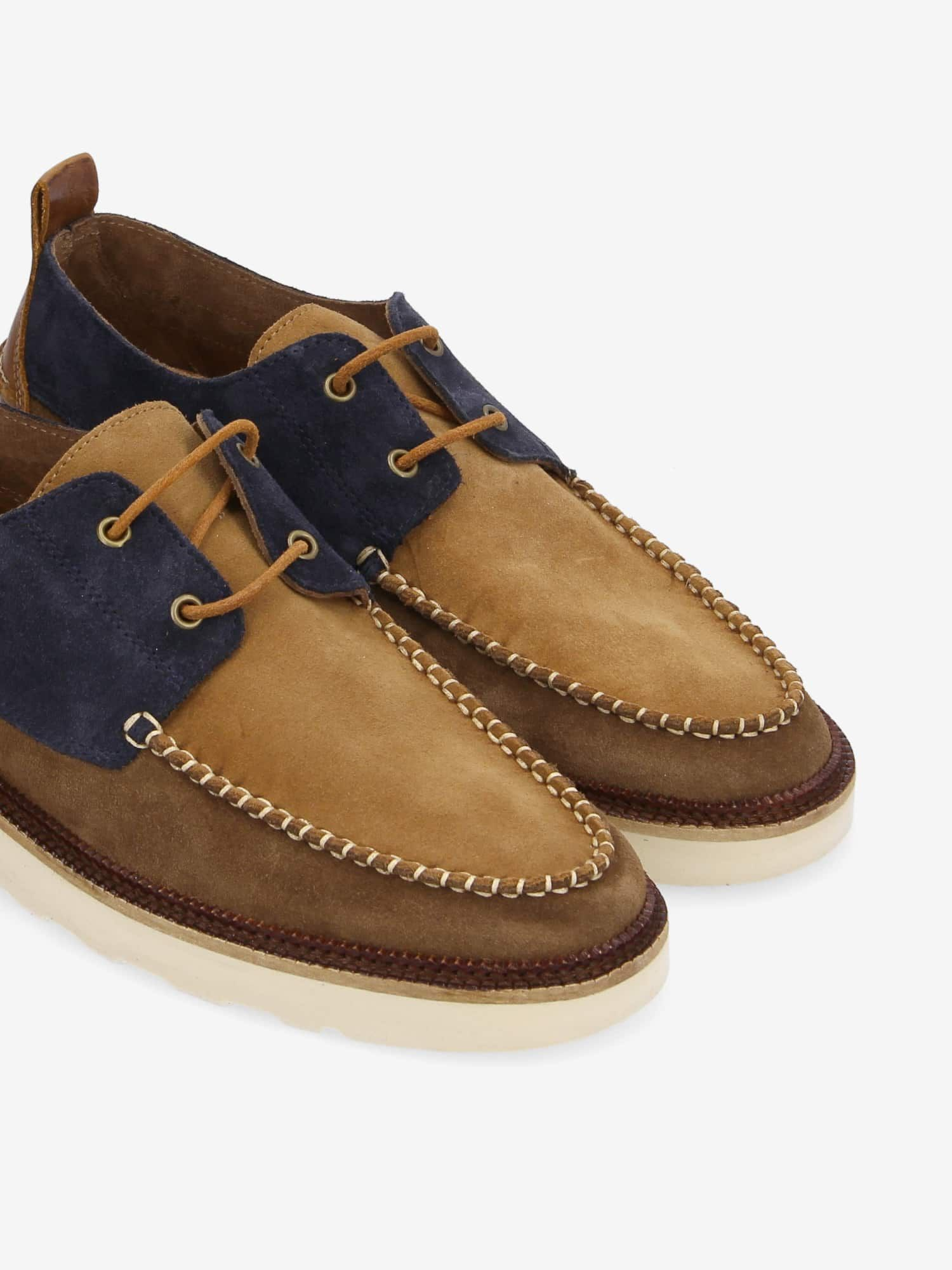 DOCK BOAT SUEDE/SUEDE AZUL/FANGO