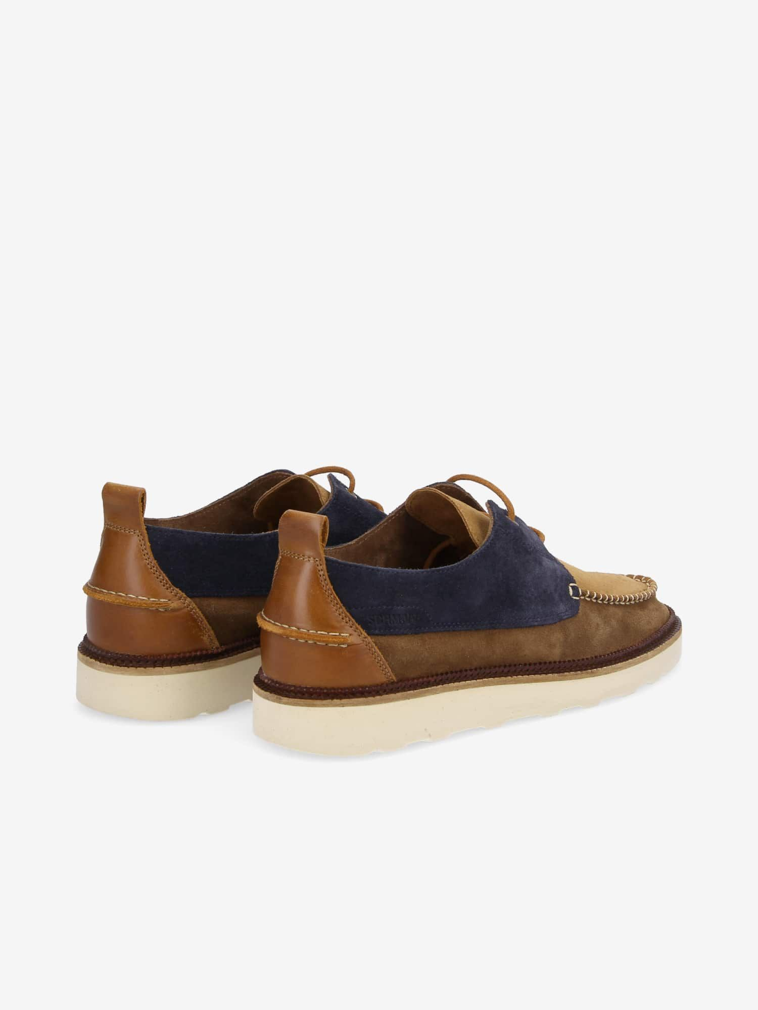 DOCK BOAT SUEDE/SUEDE AZUL/FANGO