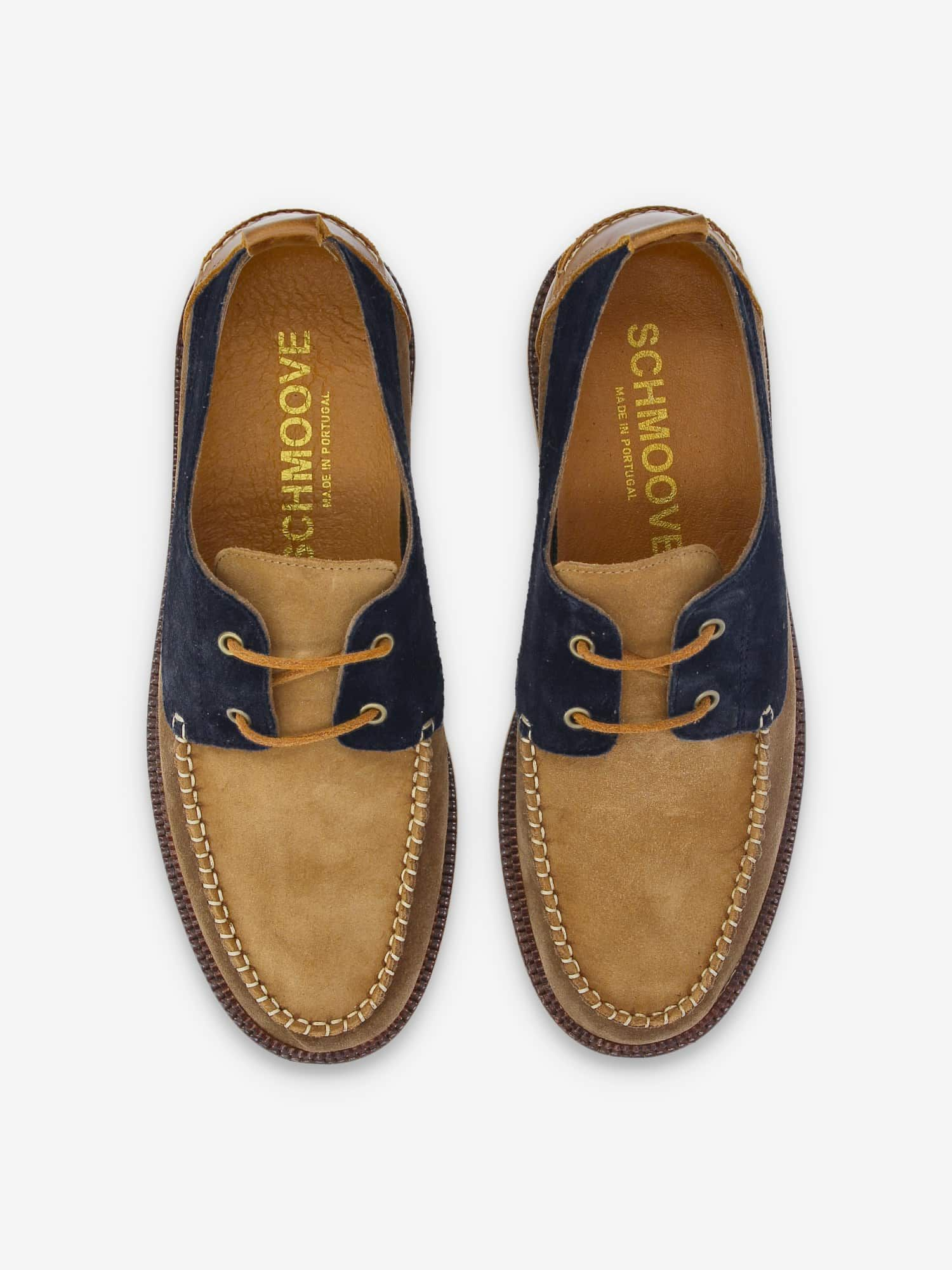 DOCK BOAT SUEDE/SUEDE AZUL/FANGO