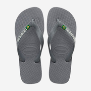 HAVAIANAS BRASIL LOGO STEEL GREY/STEEL GREY