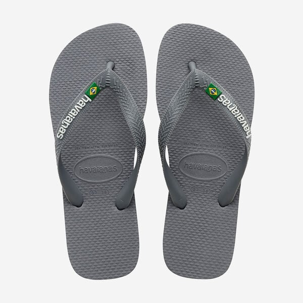 HAVAIANAS BRASIL LOGO STEEL GREY/STEEL GREY