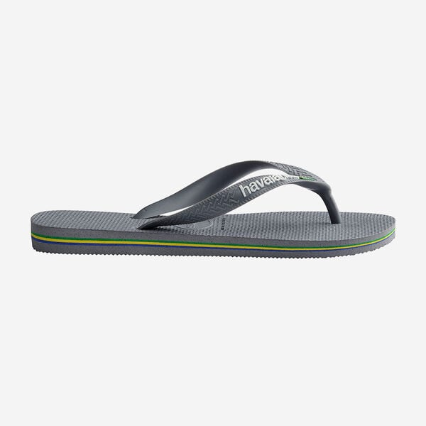HAVAIANAS BRASIL LOGO STEEL GREY/STEEL GREY