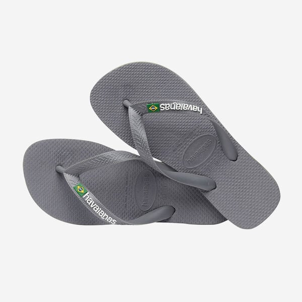 HAVAIANAS BRASIL LOGO STEEL GREY/STEEL GREY