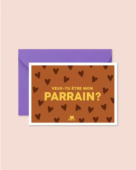 Carte “Veux-tu être mon parrain ?”