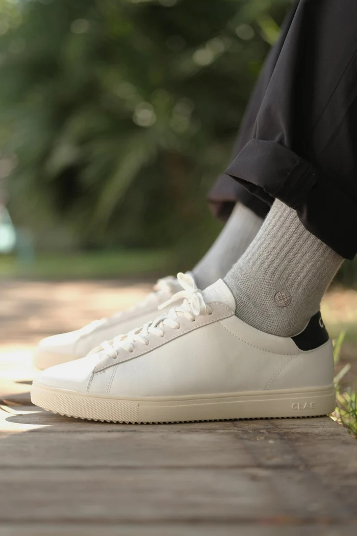 BRADLEY CALIFORNIA WHITE LEATHER BLACK