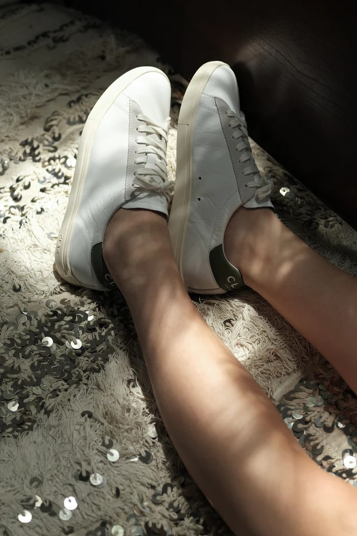 BRADLEY CALIFORNIA WHITE LEATHER OLIVE