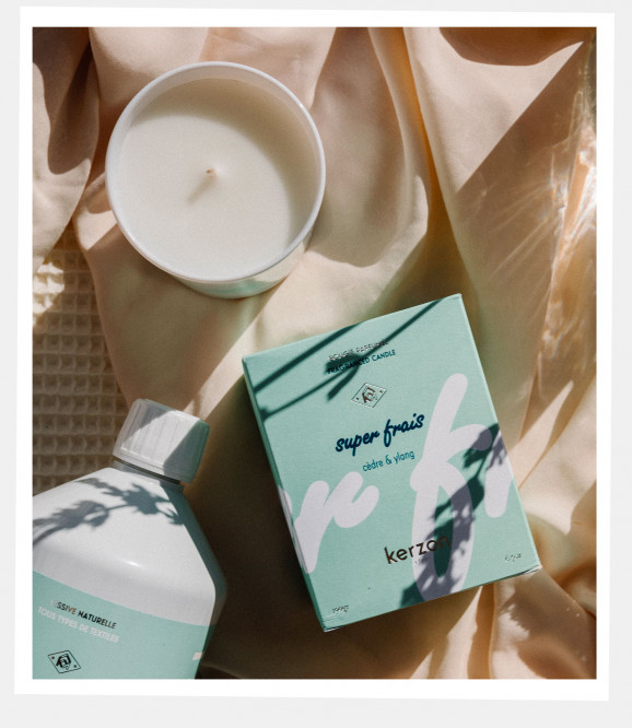 BOUGIES PARFUMÉES 190g - Super Frais (cèdre & ylang)
