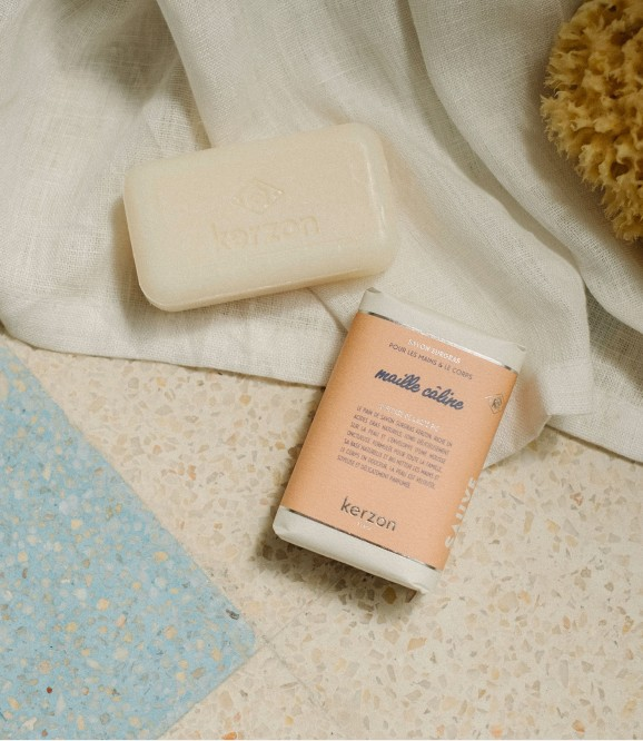 SAVON SOLIDE SURGRAS - Maille Câline (Violette & Coton)