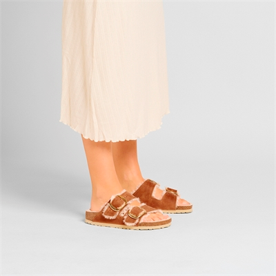 Arizona BB Shearling Cuir huilé Cognac