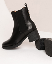 ALMA CUIR LISSE NOIR