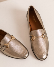 CLEMENCE CUIR METALLISÉ DORÉ