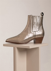 VICTOIRE CUIR METALLISÉ DORÉ