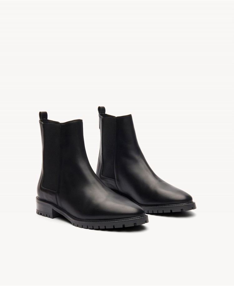 Bottines n°500 - Cuir - Noir