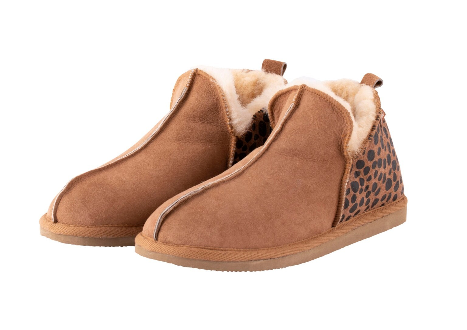 Annie slippers Leopard chestnut