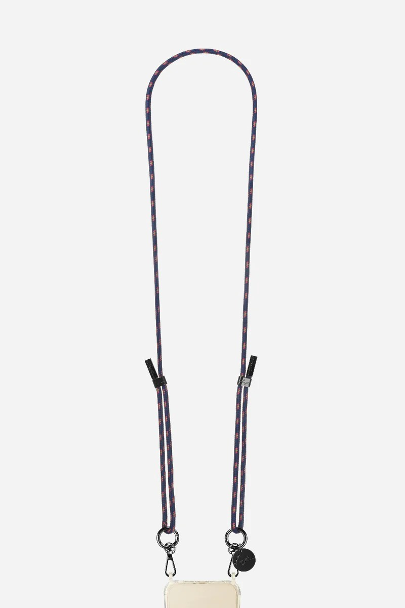 Lanière cordon Liam bleu et rose