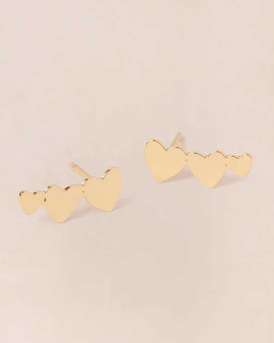 Les boucles d'oreilles Clarisse - or fin 24 carats