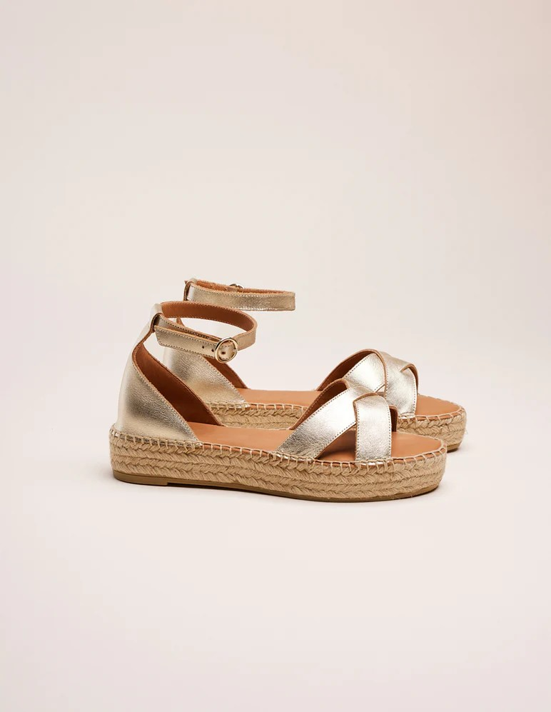 Catherine - Cuir grainé champagne