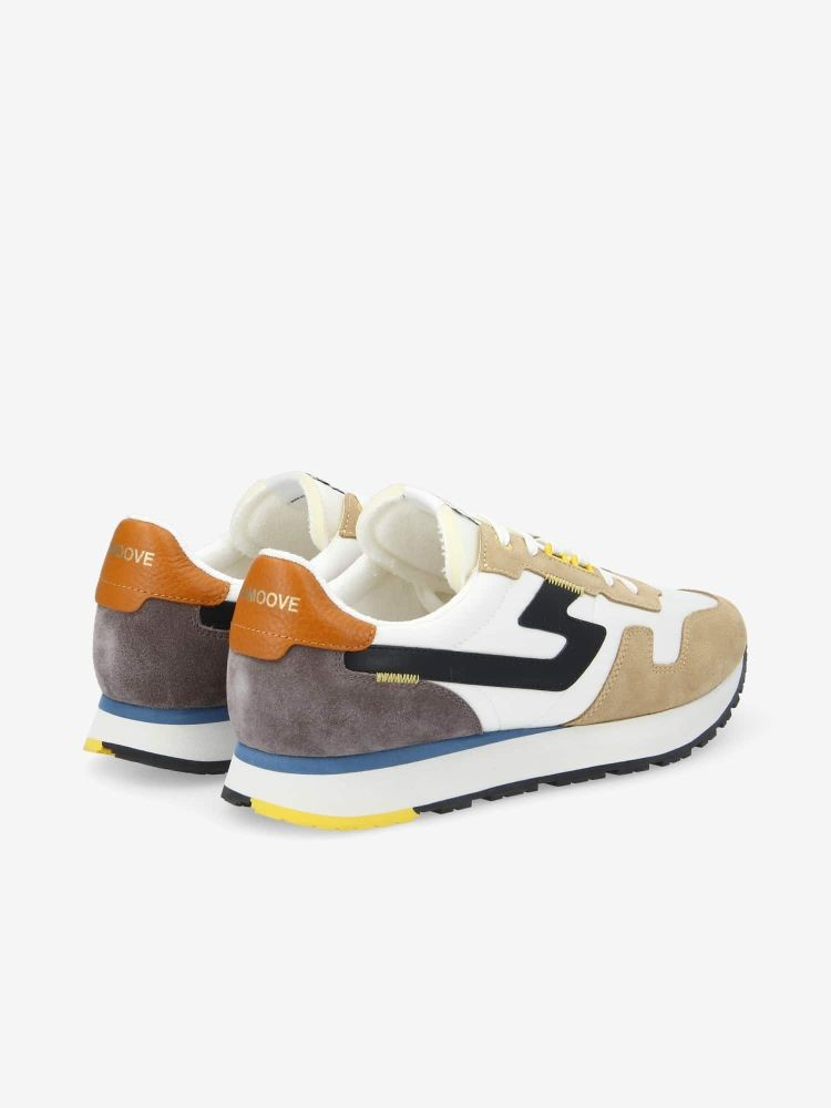 ATHENE RUNNER M SUEDE/NYL/NAPPA CAMEL/DOVE/BLACK