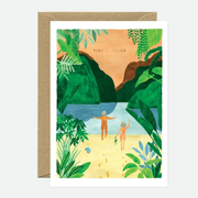 Carte de voeux - Gold Time to relax - Dorure