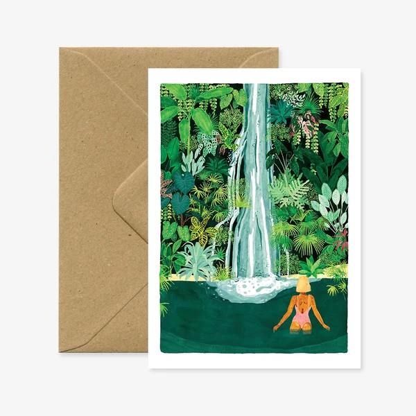 Carte de voeux - Waterfall