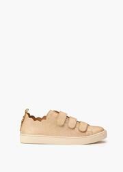 JULIANNE CUIR PAILLETE DORÉ CLAIR