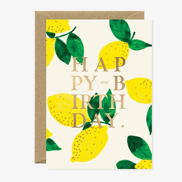 Carte d'anniversaire - Lemon
