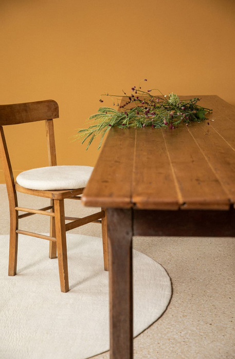 Tapis Kali - 100 % feutre - naturel - 80 cm