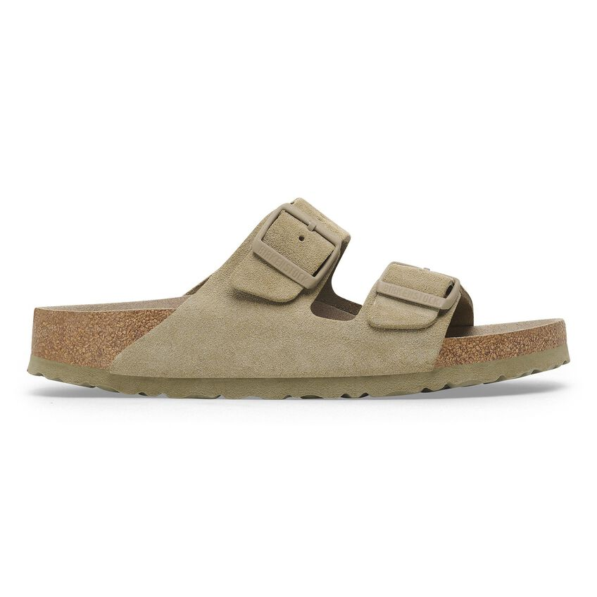 Arizona - Lit de pied souple - Suede Faded Khaki - Etroite